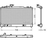 DENSO DRM44029 Radiador, refrigeración del motor
