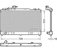 Radiador de agua DRM44033 DENSO para MAZDA 6 Sedán 6 Station Wagon