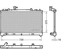 DENSO DRM44038 Radiador, refrigeración del motor