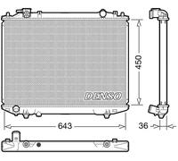 Radiador de agua DRM44047 DENSO para MAZDA BT-50 Pick-up