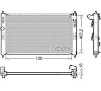 Radiador de agua DRM45050 DENSO para MITSUBISHI ASX