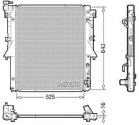 Radiador de agua DRM45055 DENSO para MITSUBISHI L200 / TRITON