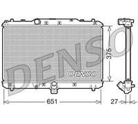 Radiador de agua DRM47022 DENSO para FIAT SUZUKI