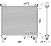 Radiador de agua DRM47037 DENSO para SUZUKI VITARA GRAND VITARA I