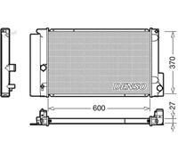 DENSO DRM50087 Radiador, refrigeración del motor