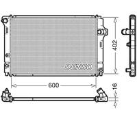 Radiador de agua DRM50089 DENSO para TOYOTA YARIS
