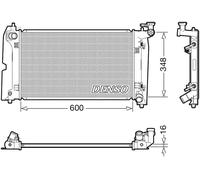 Radiador de agua DRM50111 DENSO para TOYOTA COROLLA Compact COROLLA Liftback