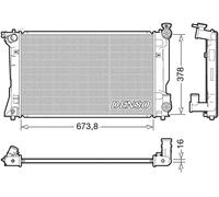 DENSO DRM50118 Radiador, refrigeración del motor