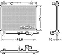 DENSO DRM50137 Radiador, refrigeración del motor