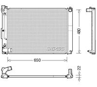 Radiador de agua DRM51012 DENSO para LEXUS RX