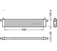 Radiador de agua DRM51013 DENSO