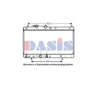 AKS DASIS Radiador De Agua Radiador De Motor Para Daihatsu Gran Move G3 1.6 16V