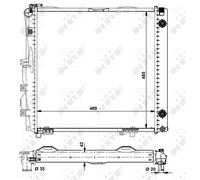 Radiador De Agua Para Mercedes S-Clase W126 300 Se Sel 260