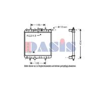 Radiador De Agua Para Peugeot 206 CC 2D 1.6 16V 2A/C 1.4i 1.1i 1.4 T3E 1.1