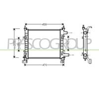 Radiador De Agua Radiador De Motor Compatible Para Ford KA RB 1.3I