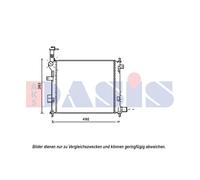 AKS DASIS Radiador Refrigerador De Agua Radiador Para KIA Picanto TA 1.0 1.2