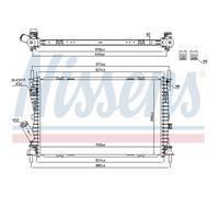 NISSENS Radiador, refrigeración del motor para FORD: Fiesta, Fusion (Ref: 69223)