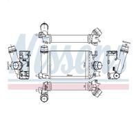 Radiador de aire de admisión NISSENS 961359 para DACIA LOGAN II 1 2019-
