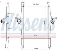 Radiador de aire de admisión NISSENS 97022 para STRALIS I 12.882 2006-