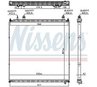 Radiador de aire intercooler 606764 NISSENS