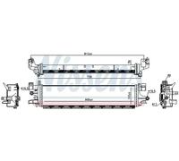 Radiador de aire intercooler Aletas refrigeración soldadas 606032 NISSENS