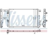 Radiador de aire intercooler Aletas refrigeración soldadas 607227 NISSENS