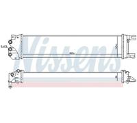 Radiador de aire intercooler Aletas refrigeración soldadas 620155 NISSENS