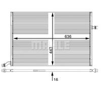 MAHLE Aftermarket Refrigerador baja temperatura, aire de admisiÃ³n para MERCEDES-BENZ: Classe C, Classe GLC, Classe E, Classe CLS (Ref: CIR 25 000P)