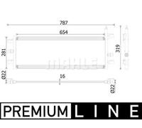 MAHLE Aftermarket Refrigerador baja temperatura, aire de admisiÃ³n para BMW: SÃ©rie 2, X1 & MINI: MINI (Ref: CIR 35 000P)