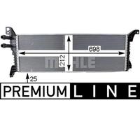 MAHLE Aftermarket Refrigerador baja temperatura, aire de admisiÃ³n para VOLKSWAGEN: Transporter (Ref: CIR 9 000P)