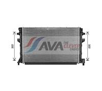 Radiador de aire intercooler Aletas refrigeración soldadas VNA2383