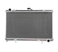 Radiador de aluminio completo manual MT 3 filas compatible con Nissan Silvia 180SX S13 SR20DET CA18DT 2.0L1.8L 4cyl 1989-1994