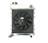 Radiador de aluminio de 40 mm compatible con Austin Rover compatible con Mini Cooper S/Morris 1275 GT MT 1967-1991 TODOS LOS MODELOS Y O CON VENTILADOR(Radiator And 1 Fan)