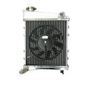 Radiador de aluminio de 40 mm compatible con Austin Rover, Mini Cooper S y Morris 1275 GT MT (1967-1991), todos los modelos, con o sin ventilador.(Radiator And 1 Fan)