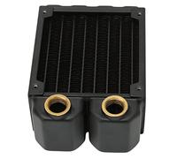 Radiador de Aluminio del Intercambiador de Calor de 8 Tubos, Enfriador de Refrigeración por Agua del Radiador de la Computadora de Latón de Rosca G1 / 4 para el Sistema de Refrigeración por Agua de la