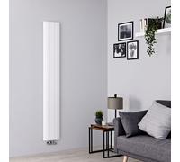 Radiador de Aluminio Diseño Vertical Blanco 565W x 1600mm x 236mm - Conexión Central - Aurora