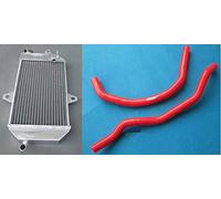 Radiador de aluminio para banshee YFZ350 YFZ 350 1987-2006 + manguera de silicona roja
