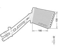 Radiador de calefacció DENSO DRR09043 para FIAT PANDA (169_) 1.2 2010-2013