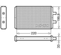 Radiador de calefacció DENSO DRR12016 para DAILY III Furgoneta 3 2005-2006