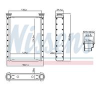 Radiador de calefacción NISSENS 707413 para TOYOTA AYGO X (_B7_) 1.5 2025-