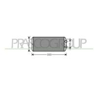 Radiador De Calefacción Prasco CI426H002 Aq para Citroën