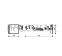 Radiador De Calefacción Prasco FD344H001 Aq para Ford