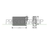 PRASCO Intercambiador De Calor Interior Para Peugeot 207 CC 1.6 16V