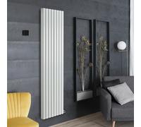 Radiador de Diseño Eléctrico de Aluminio Seco (sin Fluido Conductor) 1784mm x 472mm (Panel Doble) - Sin Termostato - Blanco - Revive Ardus