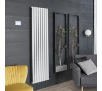 Radiador de Diseño Eléctrico de Aluminio Seco (sin Fluido Conductor) 1784mm x 472mm (Panel Único) - Sin Termostato - Blanco - Revive Ardus