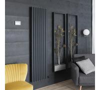 Radiador de Diseño Eléctrico de Aluminio Seco (sin Fluido Conductor) 1784mm x 472mm (Panel Único) - Sin Termostato - Antracita - Revive Ardus
