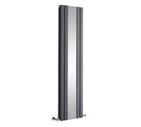 HudsonReed Radiador de Diseño - Vertical Con Espejo - Antracita - 1600mm x 265mm - 884 Vatios - Sloane