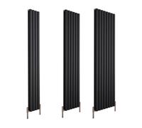 Radiador de Diseño Vertical Antracita 1800mm x 350mm - 716 Vatios - Revive Air