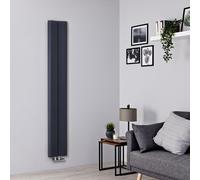 Radiador de Diseño Vertical (Panel Único) - 1600mm x 245 mm - Antracita - Aloa