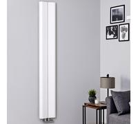 Radiador de Diseño Vertical (Panel Único) - 1600mm x 245 mm - Blanco - Aloa